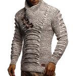 Casual Lichtbruine Wollen Pullovers met capuchon  voor een Stappen / uitgaan / feest  voor de Lente  in maat XL voor Heren 