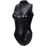 Sexy Zwarte Nylon Metallic Sport badpakken  in maat XL Metallic 1 stuk voor Dames 
