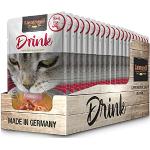 LEONARDO Drink Beef [20 x 40 g Runddrink] Kattendrank | Graanvrije vleesbouillon met vleesreepjes | Voedingssupplement voor katten