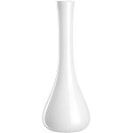 LEONARDO HOME Sacchetta, 035602, bodemvaas in gebogen vorm, handgemaakte, witte glazen vaas in modern design, unicum, hoogte: 40 cm, 1 stuk