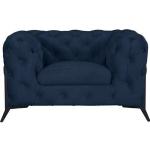 Moderne Blauwe Leonique Chesterfield fauteuils 