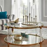 Gouden Glazen Leonique Woonkamer tafels 