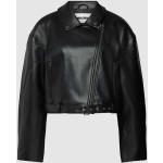 Zwarte Polyester Review Biker jackets  in maat S in de Sale voor Dames 