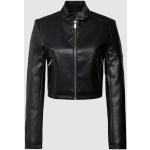 Zwarte Polyester Review Biker jackets  in maat S in de Sale voor Dames 