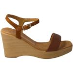 Bruine Unisa Sleehak sandalen Sleehakken  in 40 met Gespsluiting in de Sale voor Dames 