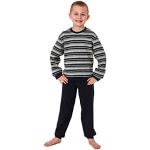 Grijze Polyester Kinderpyjama's  in maat 140 Ökotex voor Jongens 