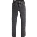 Flared Zwarte High waist LEVI´S 501 Hoge taille jeans  lengte L30  breedte W26 met Studs voor Dames 