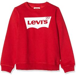 Levi's Kids Jongens Lvb-Batwing Crewneck sweatshirt, Levis rood/wit, 16 Jaar