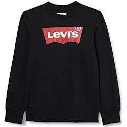 Levi's Kids Lvb Batwing Crewneck Pullover - Jongens, zwart, 8 Jaar