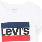 Levi'S Kids Sportswear Logo T-shirt voor meisjes, 2-8 jaar, Wit, 24 Maanden