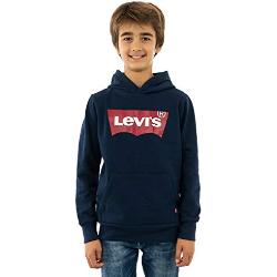 Levi's Kids Sweatshirt voor jongens, Lvb Batwing Screenprint hoodie, Jurk Blues, 14 Jaren