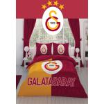 Licensed Galatasaray Pieced Logo Cotton Double Duvet Cover Set Multicolor gspiecelogodouble