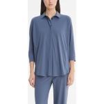 Middernachtsblauwe Polyamide Overhemden   in maat XL asymmetrische voor Dames 