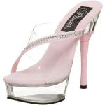 Roze Sandalen hoge hak  voor de Zomer  in maat 37 met Instap in de Sale voor Dames 