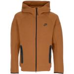 Streetwear Bruine Fleece Nike Tech Fleece winddichte Windbreakers & Windstoppers  in maat L voor Heren 