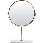 Light & Living Spiegel op voet 33x12,5x48 cm RIESCO marmer wit-goud