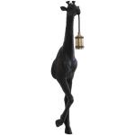 Zwarte Polyresin Light & Living Wandlampen met motief van Giraffe 