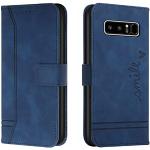Blauwe Siliconen Schokbestendig Samsung Galaxy Note 8 Hoesjes type: Flip Case Sustainable 