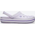 Lilac Unisex Crocband Slippers with Purple Stripes on the Edge. 11016