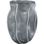 Lindy Grey glass bombey vase round L