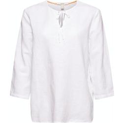 Linen: Blouse With Ties White