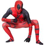 LINLIN Spiderman Cosplay Kostuum Deadpool Superheld Halloween Carnaval Spider-Man Jumpsuit Bodysuit Maskerade Outfit, Spandex/Lycra Unisex Volwassenen Kinderen (Volwassen S (160cm), Deadpool)