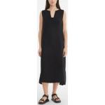 Zwarte Linnen Mouwloze jurken  in maat XL Maxi voor Dames 