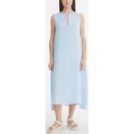 Hemelblauwe Linnen Mouwloze jurken  in maat XL Maxi voor Dames 
