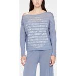 Lichtblauwe Polyamide Sweaters  in Onesize asymmetrische in de Sale voor Dames 