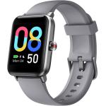 Grijze Weer Smartwatches met Siliconen voor Zwemmen met Touchscreen met Stappenteller 5 Bar voor Dames 