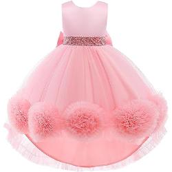 Lito Angels Bruidsmeisjes jurk voor Kind Meisjes Roze Maat 122 Leeftijd 6-7 Jaar Markeringsnummer 130