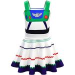 Lito Angels Buzz Lightyear Fancy Dress Up Kostuum voor Kinderen Meisjes Halloween Verjaardagsfeest Zomer Outfit Vrijetijdskleding Leeftijd 4-5 jaar 247