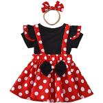 Rode Duckstad Minnie Mouse Polka Dot 3-delige kledingsetjes  in maat 98 met motief van Halloween voor Babies 