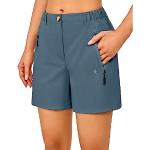 Grijze Stretch Cargo shorts  in maat XL voor Dames 
