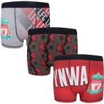 Liverpool FC - 3 stuks boxershorts met clublogo voor jongens - Officieel - Clubcadeau - Meerkleurig - 9-10 jaar