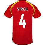 Liverpool FC - Trainings-t-shirt voor jongens - Officieel - Cadeau - Rood Virgil 4-8-9 jaar
