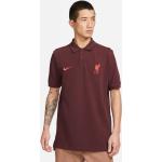 Bordeaux-rode Nike Liverpool F.C. Poloshirts  in maat XL voor Heren 
