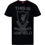 Zwarte Liverpool F.C. T-shirts  in maat M voor Heren 