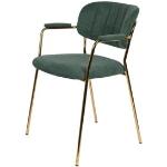 Donkergroene armleun Design stoelen 