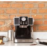 Zwarte Roestvrije Stalen Espressomachines met motief van Koffie 