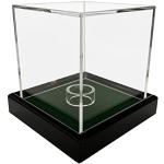 LL-Golf Universal Acryl Vitrine 10x10x10cm / Showcase/display case/kijkkast met groen fluweel bijvoorbeeld voor tennisbal, baseball, golfbal, snooker bal, figuren, modellen, horloges