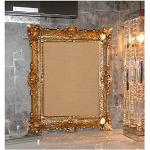 Lnxp Fotolijst barokframe met glas 56x46cm Rechthoekig REPRO afbeeldingen voor 30x40cm of 40x30 cm BAROK ANTIEK (Gold)