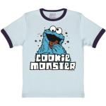 Lichtblauwe Logoshirt Sesamstraat Koekiemonster Kinder T-shirts  in maat 140 voor Jongens 