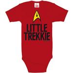 LOGOSHIRT - Star Trek - Little Trekkie - Rompertjes - Romper - Korte mouw - rood - Gelicentieerd origineel ontwerp, Maat 86/92, 13-24 maanden