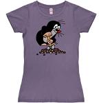 Lavendel Viscose Logoshirt Krtek / Het Molletje All over print T-shirts met opdruk  in maat M Sustainable voor Dames 