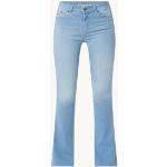 Lois Raval edge high waist flared jeans met lichte wassing - Indigo