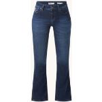 Lois Raval high waist flared fit jeans met donkere wassing - Indigo