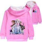 Roze Wollen Kinder hoodies met motief van Eenhoorns voor Meisjes 