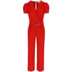 Rode Polyester Playsuits  in maat XS voor Dames 