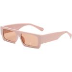 Retro Lichtroze Vierkante zonnebrillen  voor de Zomer voor Dames 